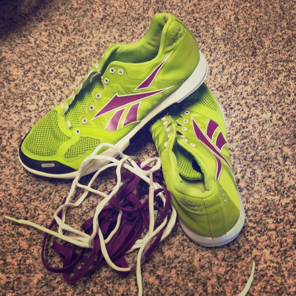 Green and purple Reebok Crossfit Nano’s